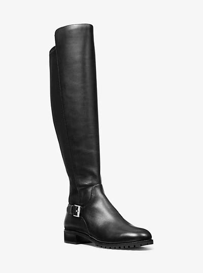 michael michael kors branson boot|Branson Stretch Leather Boot .